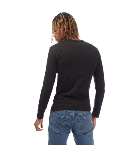 T-shirt Manches Longues Homme Noir Emporio Armani