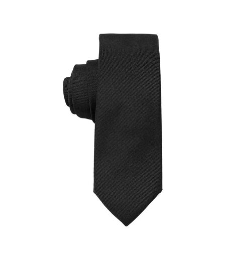 Mens Silk Tie One Size Black Boss