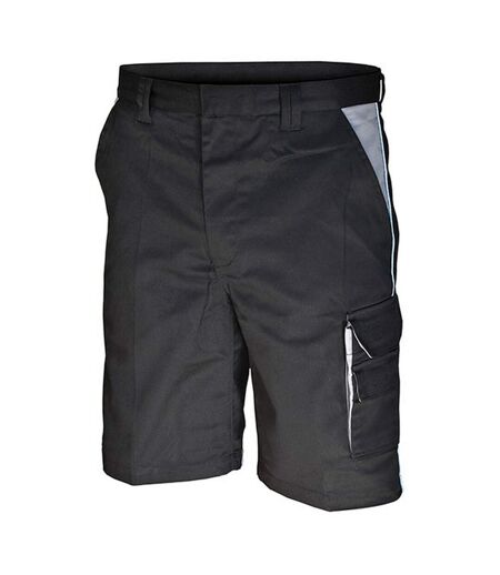 Short De Travail Adulte Noir Gris Carson Contrast