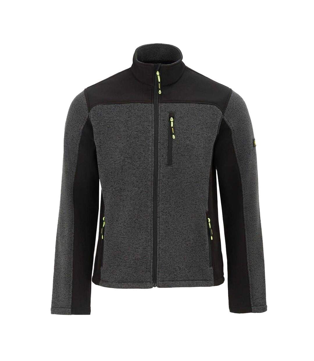 Mens On Site Fleece Jacket Black Grey Dunlop-2
