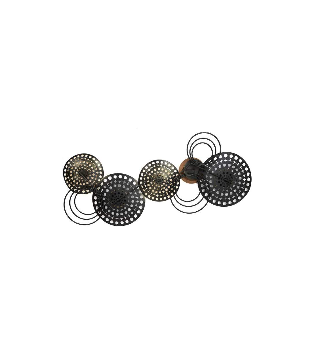 Décoration Murale en Métal Mirage 63cm Noir & Doré-2