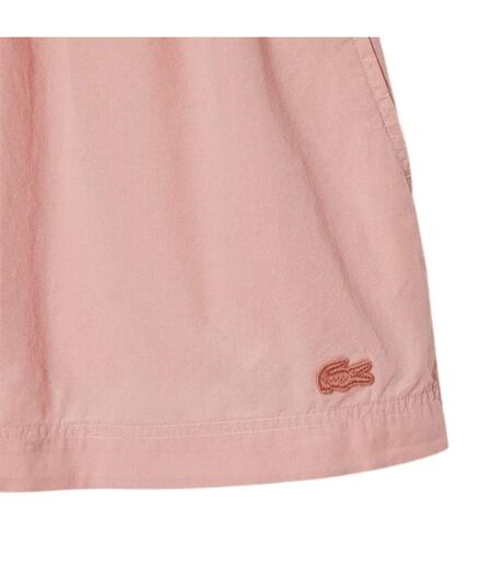 Womens/ladies Fleece Logo Shorts Pink Lacoste