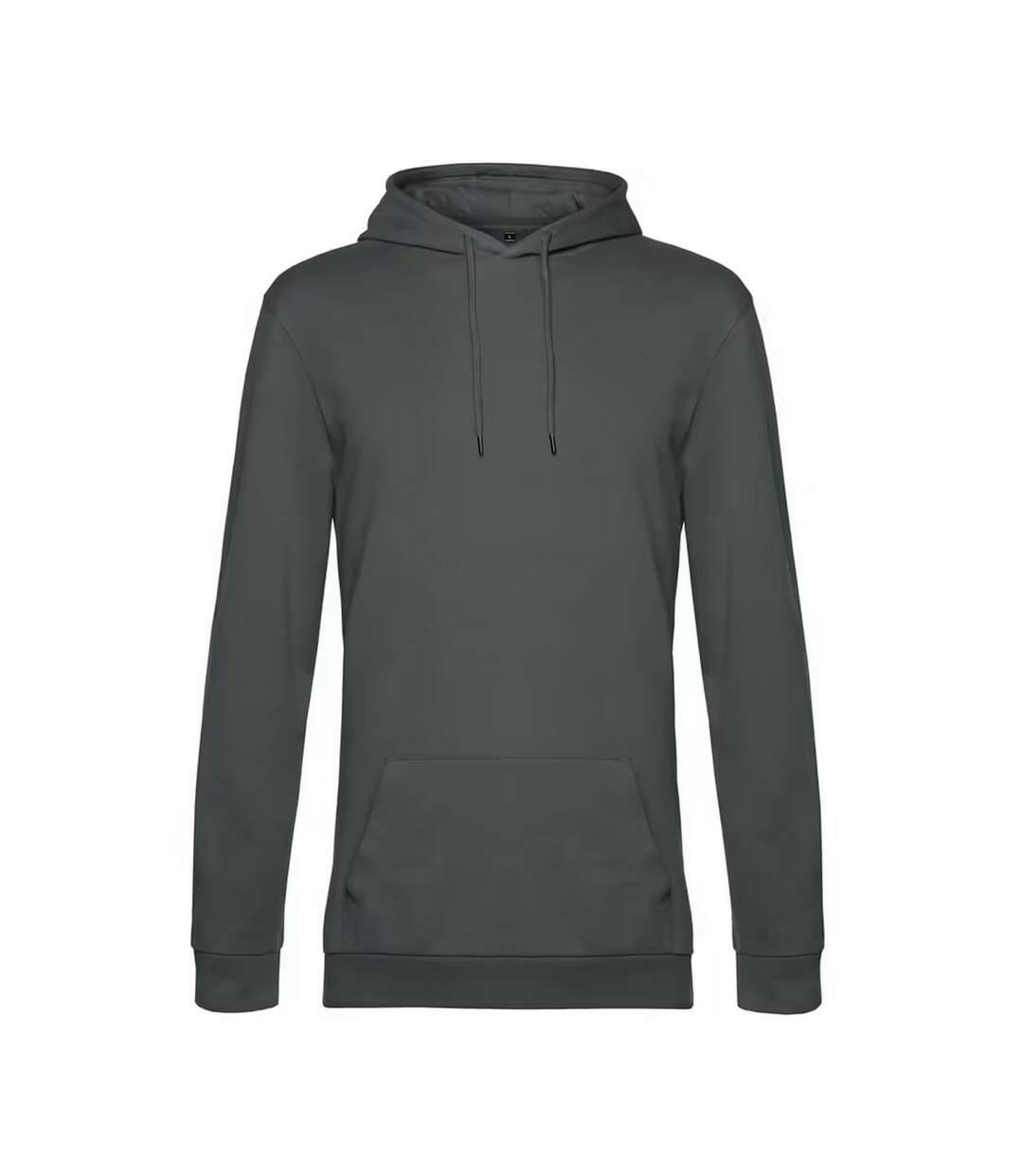 Sweat À Capuche Motif/style Uni Homme Gris Kaki B&C-1