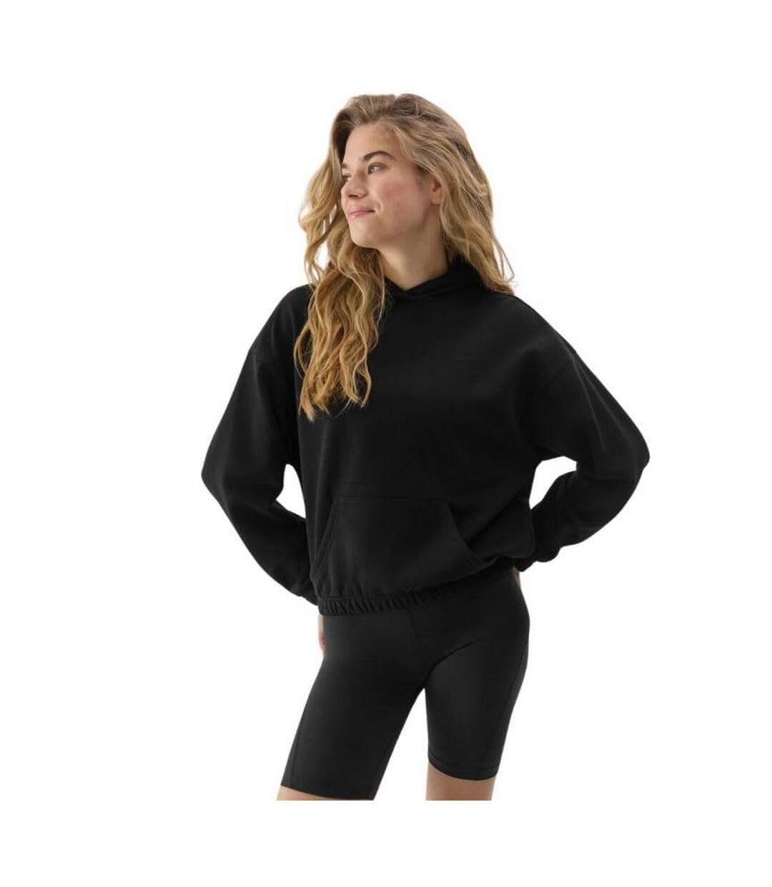Sweat À Capuche Wss24tswsf1057 Femme Noir 4F-2