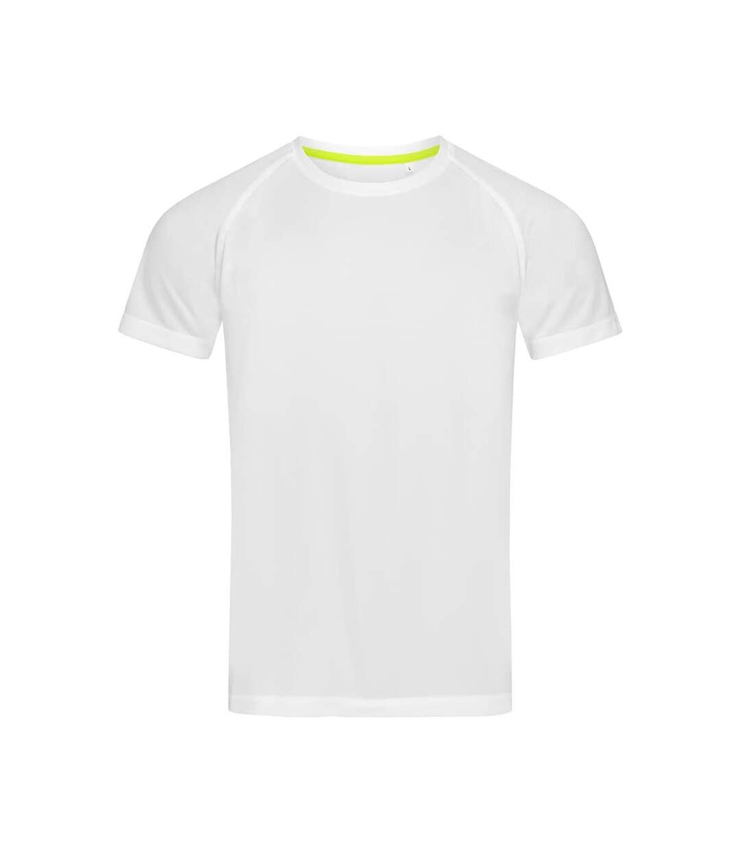 T-shirt Raglan Hommes Blanc Stedman-2