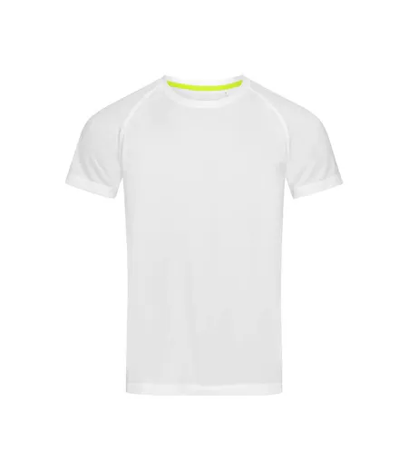 T-shirt Raglan Hommes Blanc Stedman