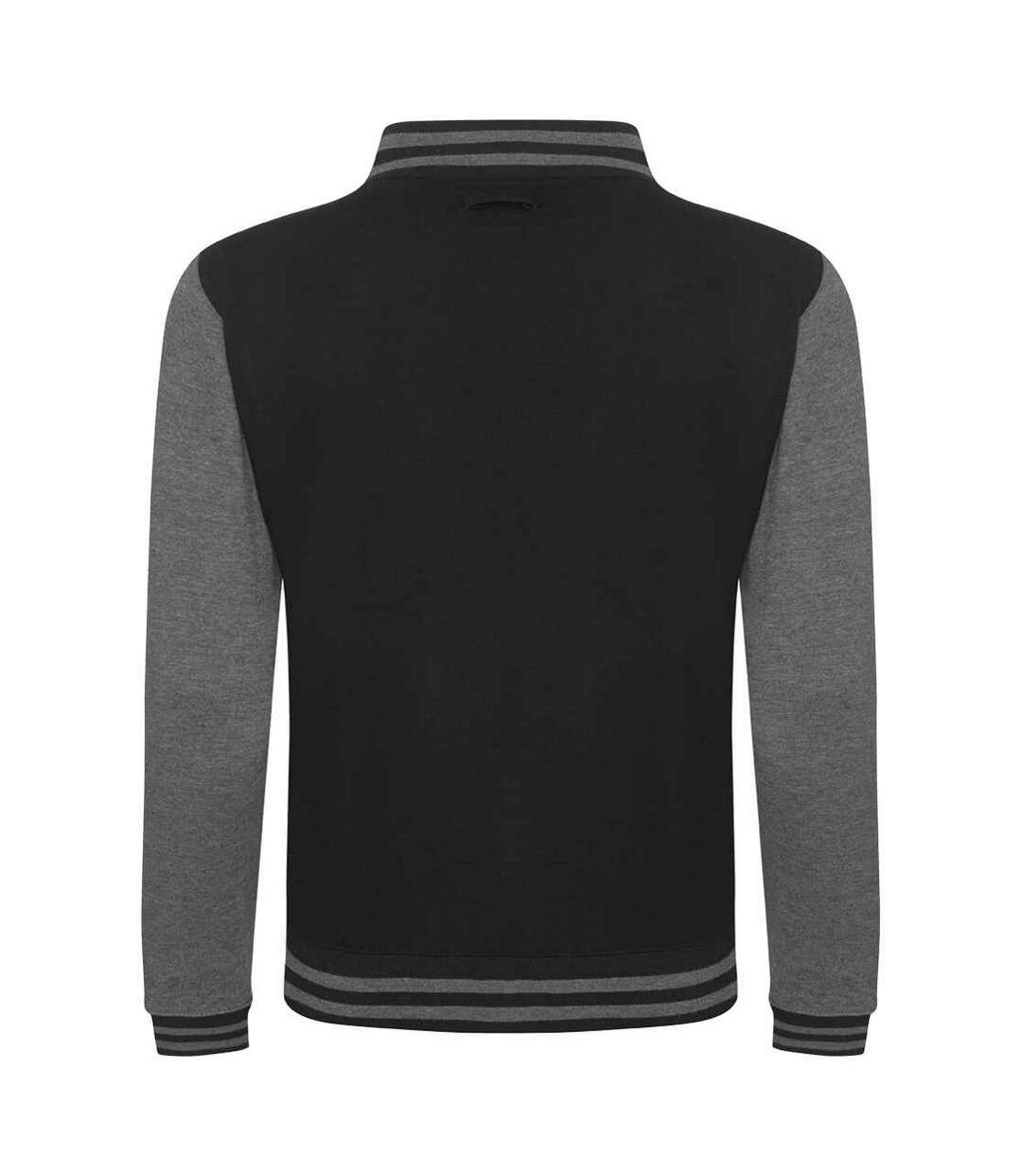 Blouson D'université Homme Noir Vif Charbon Chiné Awdis-2