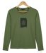 MAYFLOWER NIKKI4 : Tee-shirt manches longues olive en coton pour un style naturel-2