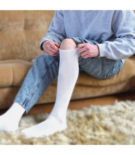 4 Pack Extra Wide Knee High Bamboo Diabetic Socks