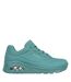 Womens/ladies uno stand on air trainers teal Skechers