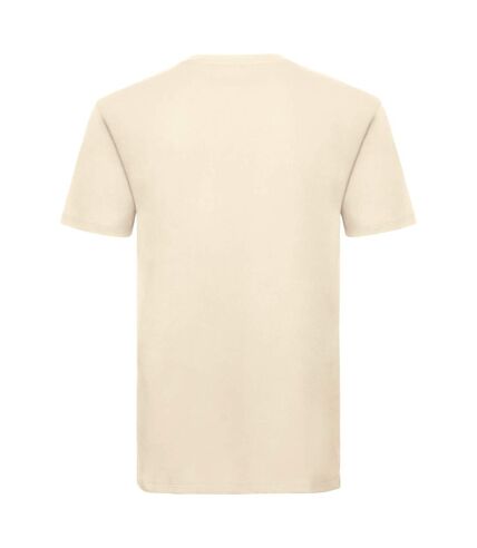 Russell Mens Organic Short-Sleeved T-Shirt (Natural) - UTBC4713