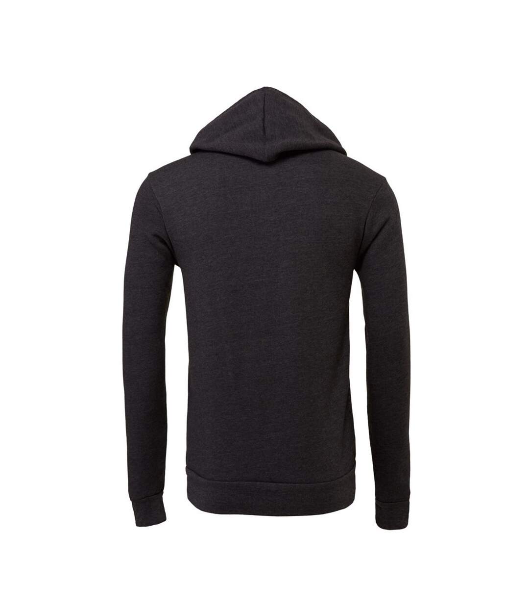 Sweat À Capuche Adulte Anthracite Chiné Bella + Canvas-2