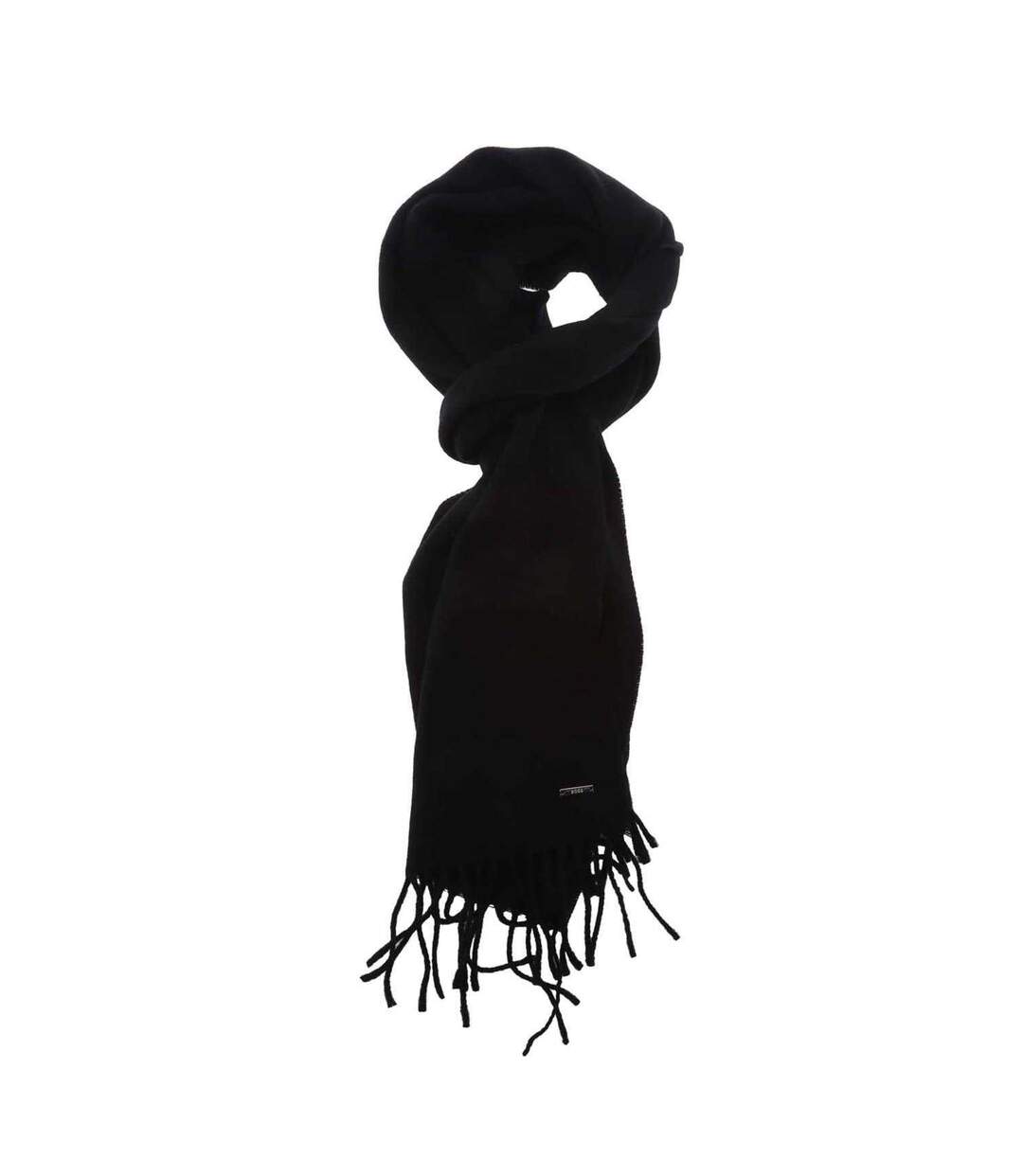 Unisex Adult Styven Fringe Scarf One Size Black Boss-1