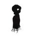 Unisex Adult Styven Fringe Scarf One Size Black Boss-1
