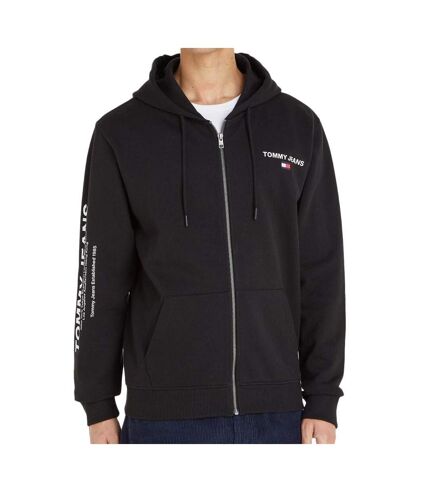 Sweat Zippé Noir Homme Tommy Hilfiger Entry Zip - M