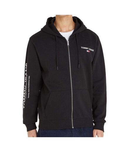 Sweat Zippé Noir Homme Tommy Hilfiger Entry Zip - M