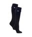Ladies 2 Pack Wellington Soft Brushed Inner Boot Socks-1