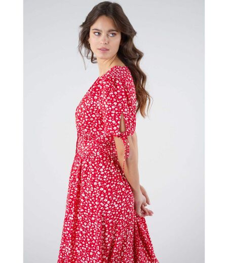 Robe midi à imprimés fleuris GLORIA