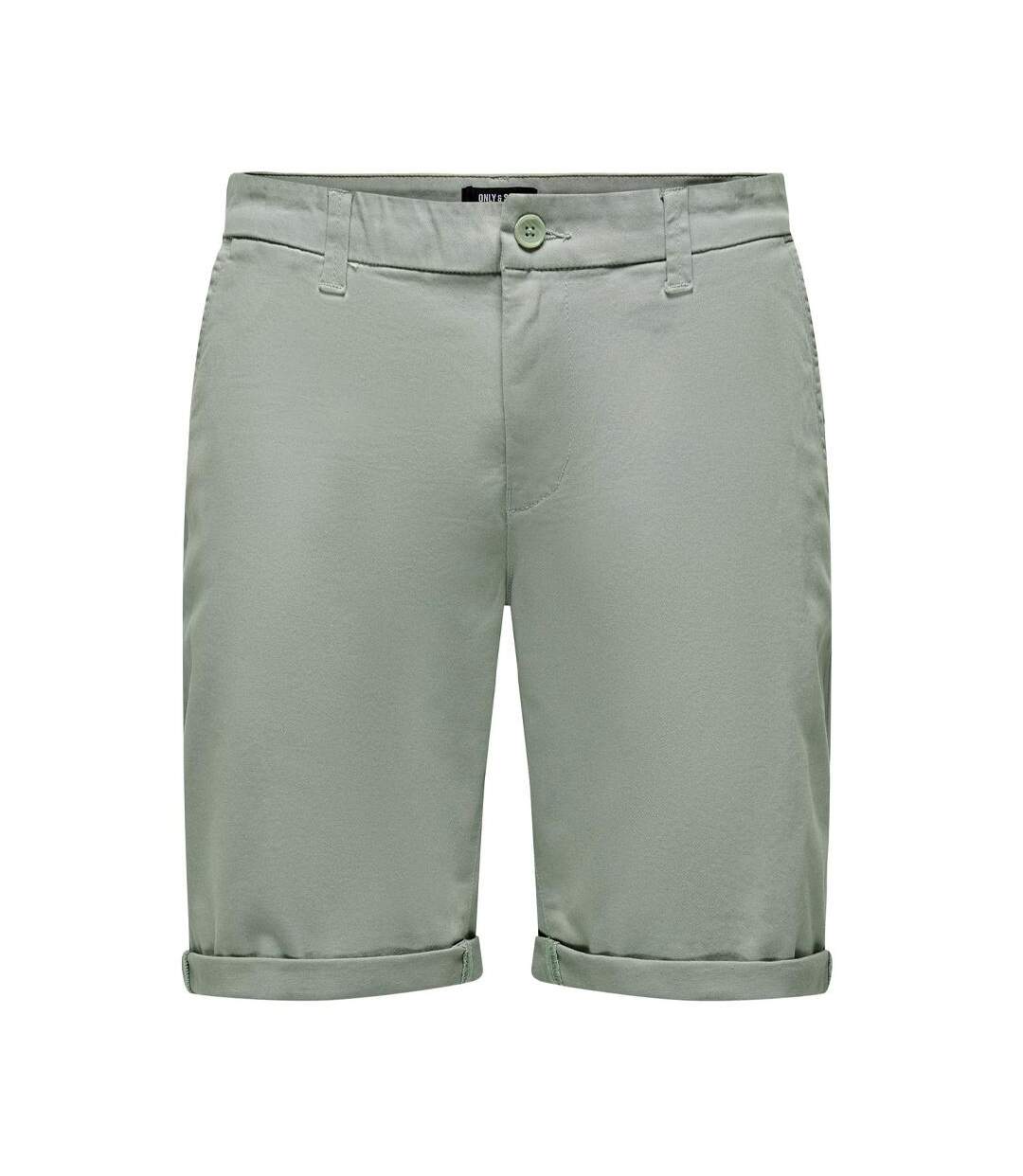 Short vert homme only & sons peter regular-1