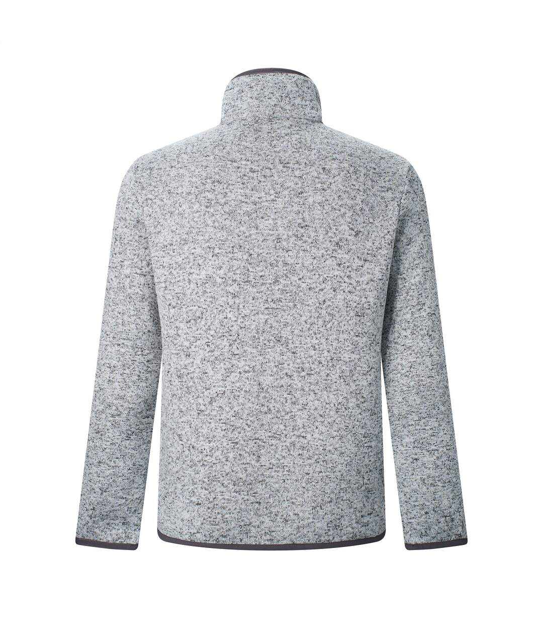 Haut Polaire À Col Montant Zippé Et Poche Sur Poitrine Barlee Homme Gris Pâle Regatta-3