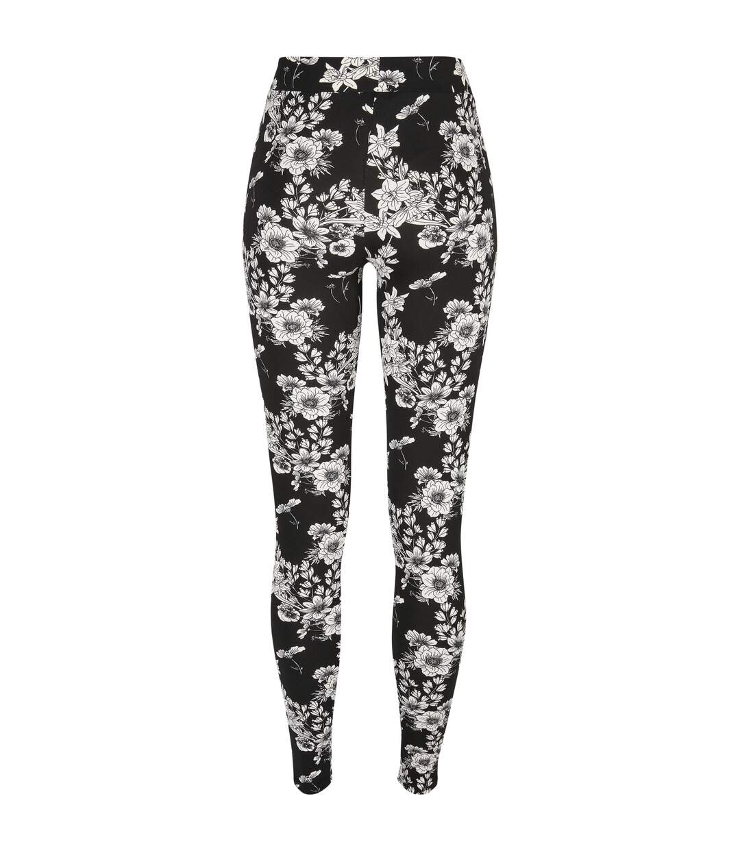 Legging Motif/style Fleurs Femme Noir Urban Classics-2