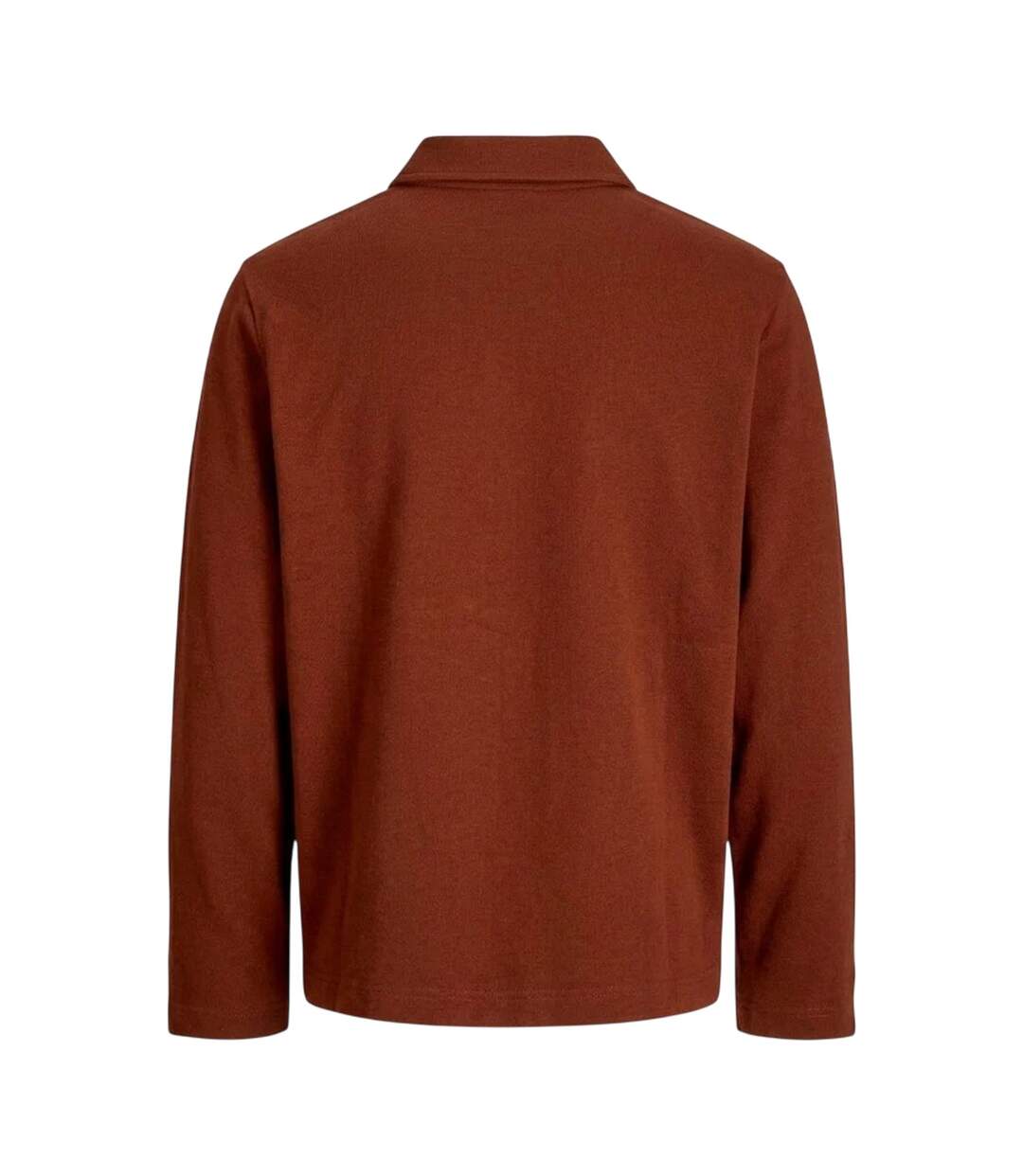 Mens Split Neck Relaxed Fit Sweatshirt Brandy Jack And Jones-2