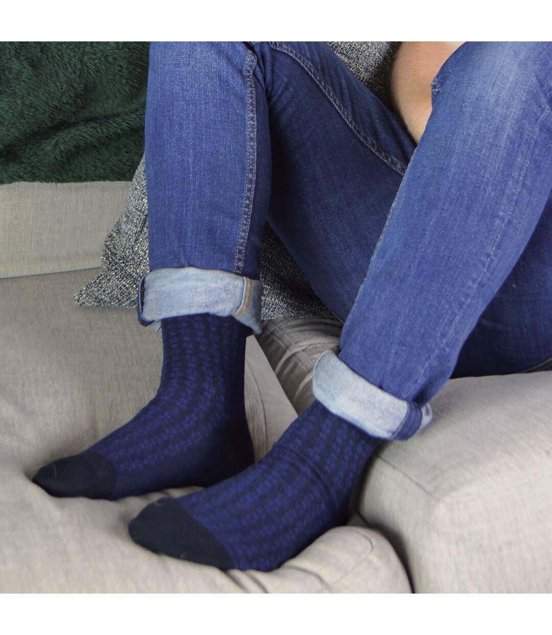 1 Pack Mens Luxury Breathable Bamboo Suit Dress Socks-5