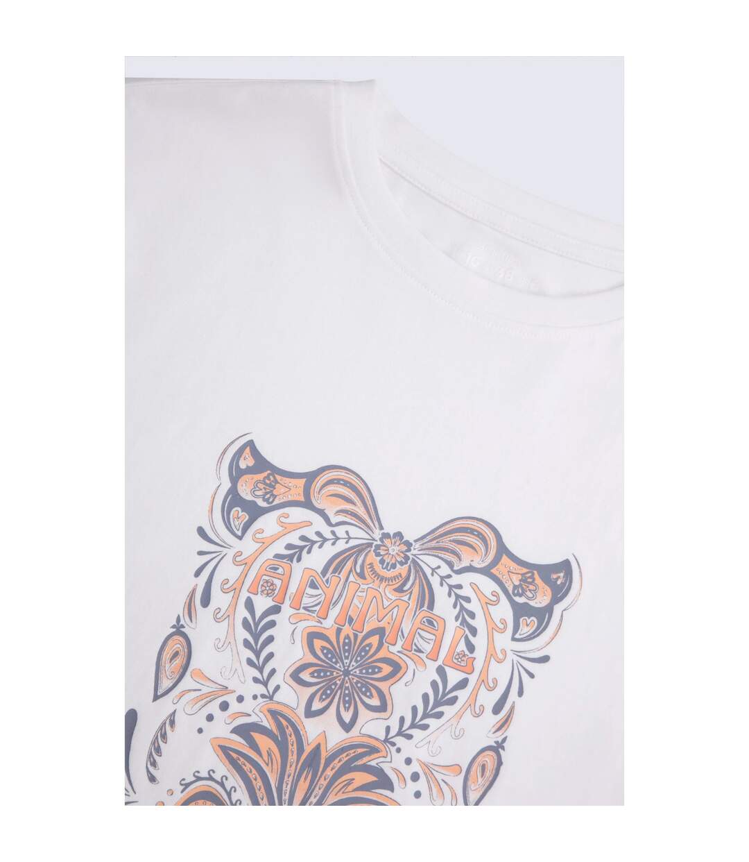 T-shirt Phoenix Femme En Coton Crème Animal-4
