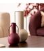 Vase Design en Métal Sylvain 29cm Beige Lin-2