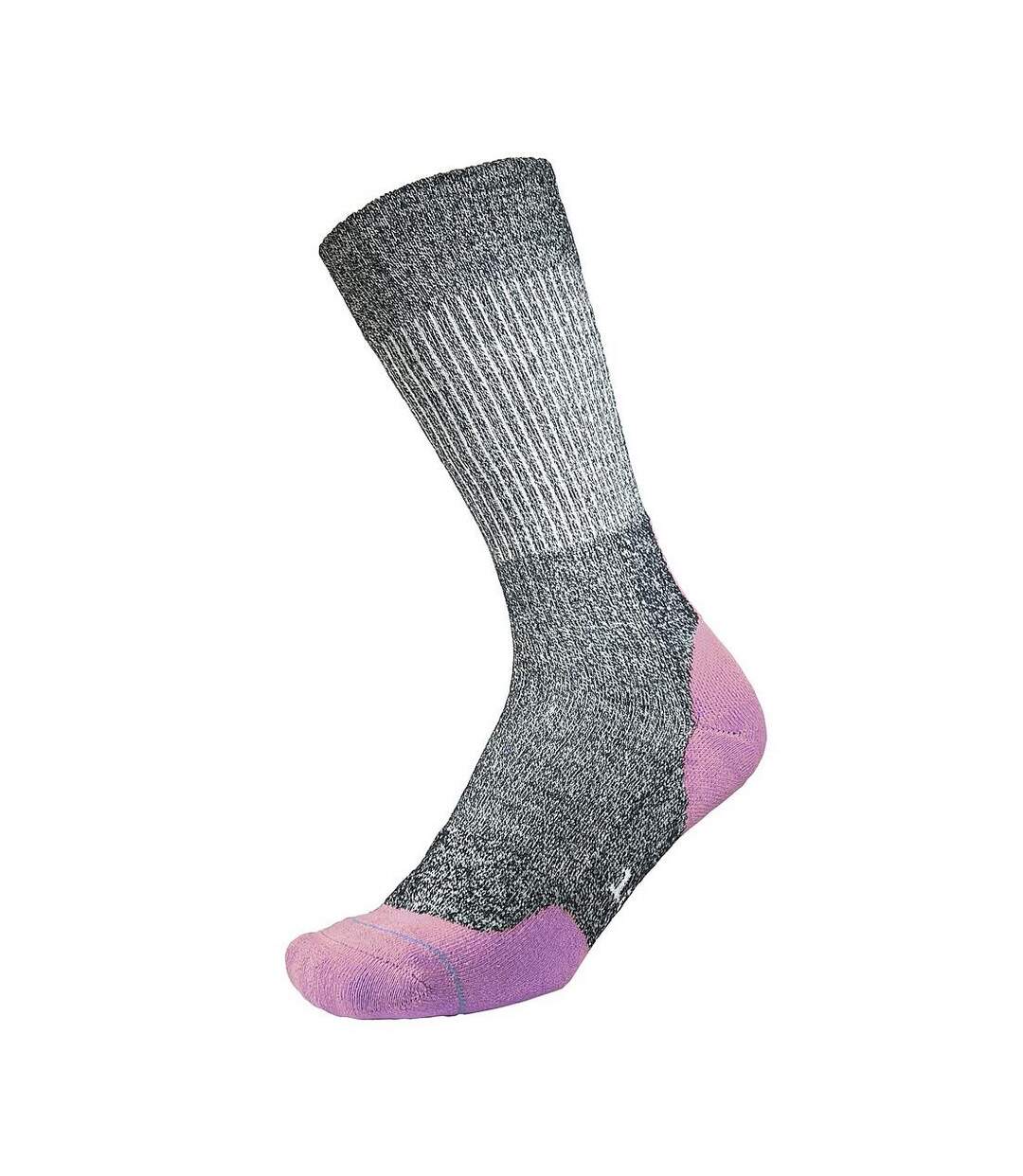 Chaussettes fusion walk femme bleu marine / mauve chiné 1000 Mile-1