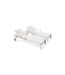 Lot de 2 Bains de Soleil Multi-Positions Ibiza 210cm Blanc-1