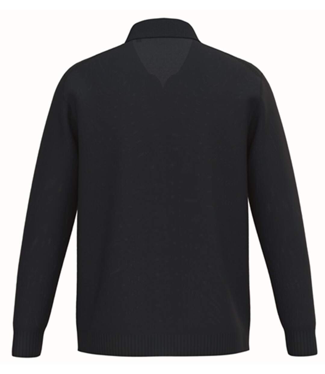 Pull col polo - Homme - PATS901 - bleu marine-2
