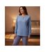 OZABI Ensemble Pyjama Femme Coton Doublé Polaire Broderie Lurex-2