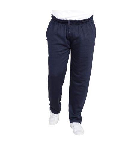 Duke Mens Kingsize Albert Open Hem Jogging Bottoms (Navy) - UTDC134