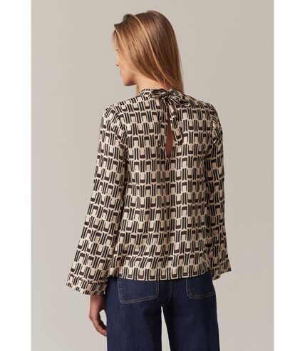 Blouse femme en viscose à motifs géométriques ESTINA