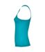 Womens/ladies shura sports tank top turquoise Roly