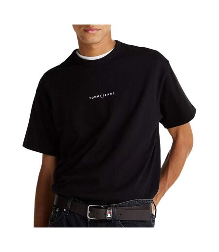 T-Shirt noir homme tommy hilfiger linear0