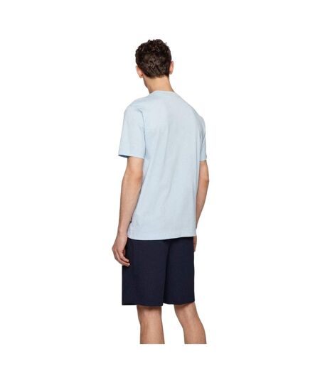 Mens Hbb Thompson Tonal Logo T-shirt Light Blue Boss