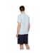Mens Hbb Thompson Tonal Logo T-shirt Light Blue Boss-3