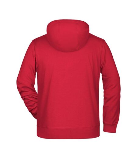 Veste À Capuche Homme Rouge James And Nicholson