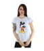Disney T-shirt en coton Femme/Ladies Mickey Mouse Angry Look Down (Gris sportif) - UTBI32103-2
