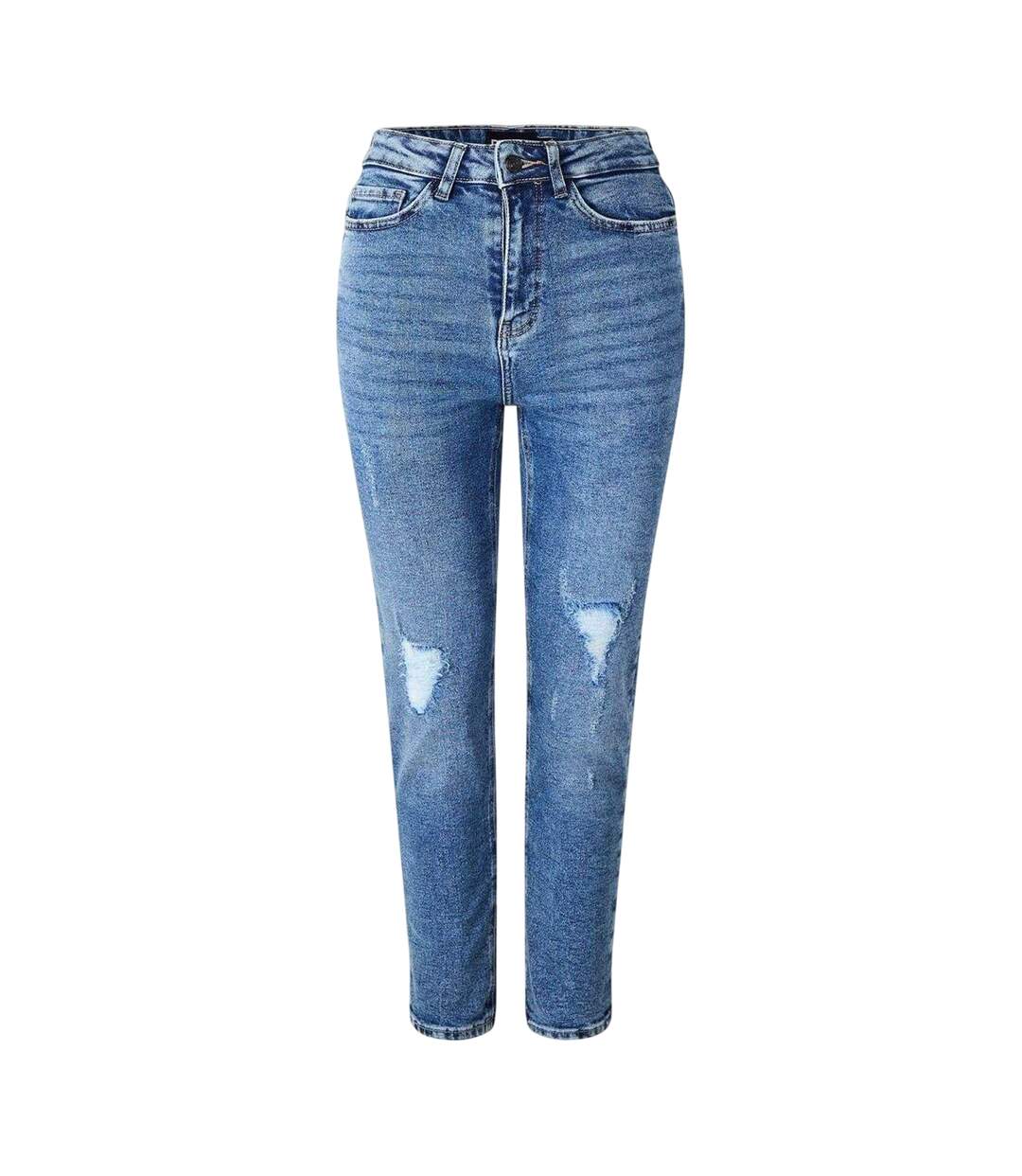 Jean Motif/style Usé Femme Bleu Moyen Pieces-1