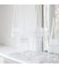 Cône Glace en Verre Diamant 42cm Transparent-2