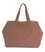 Sac shopping en coton délavé - KI3208 - marron santal-1