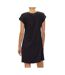 Robe t-shirt noir femme vero moda turtle - s-2