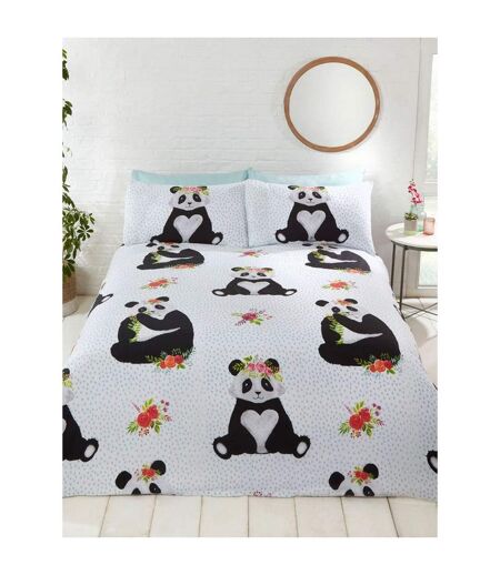 Panda duvet cover set black/white Rapport