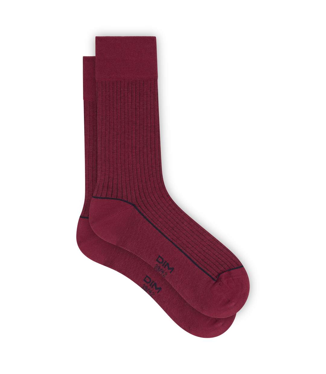 Chaussettes mi-hautes côtelées Mode-3
