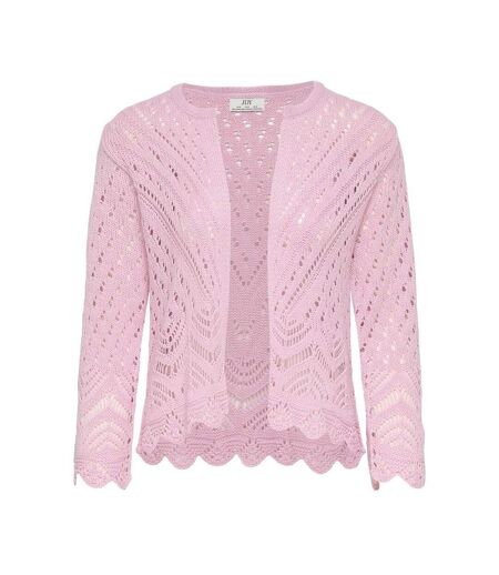 Cardigan rose femme jdy sun 3/4 cropped