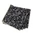 Lot de 4 Serviettes de Table Linette 40x40 Noir & Écru-1