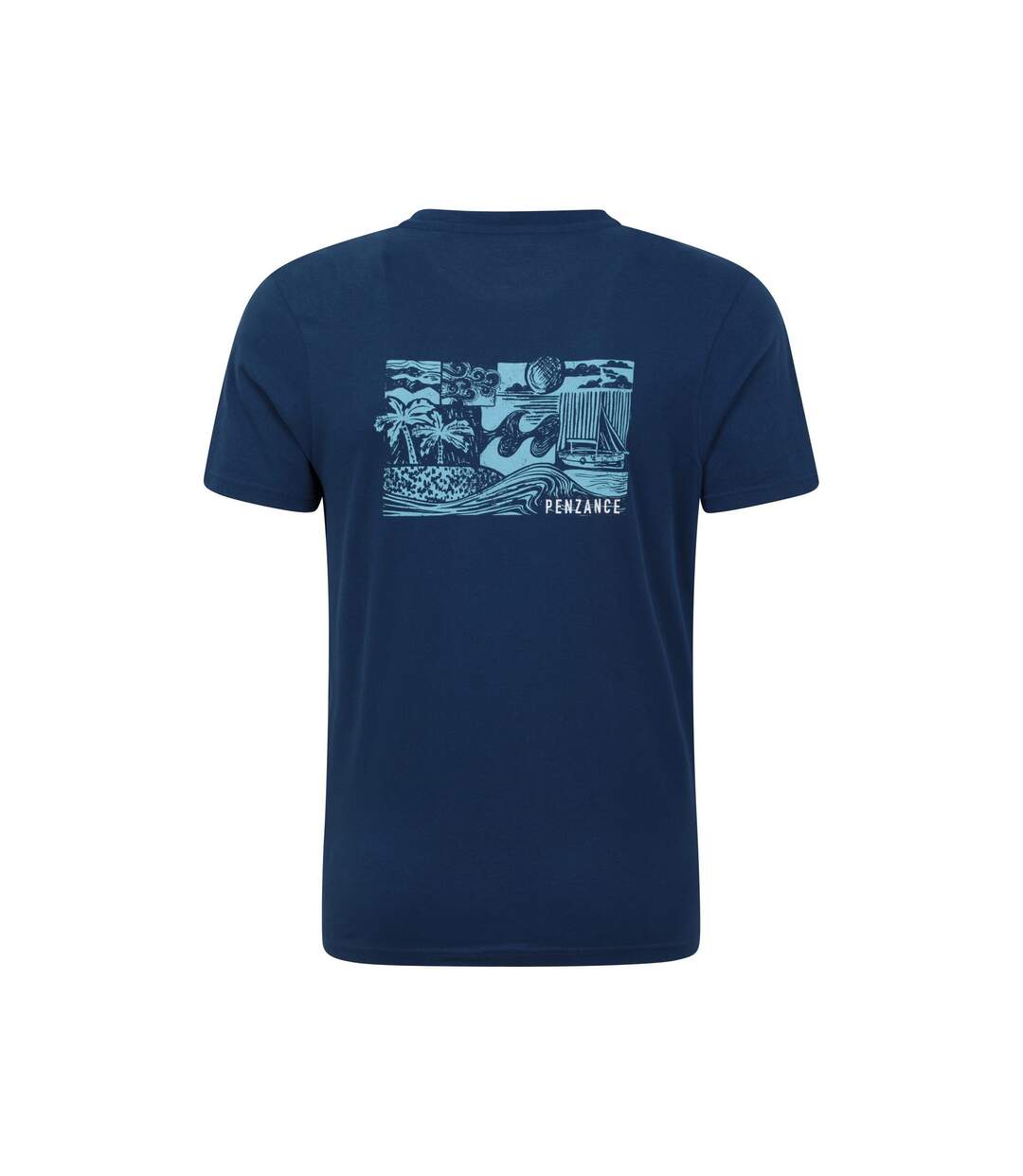 T-shirt penzance homme bleu marine Mountain Warehouse-2